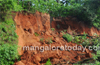 Landslide beside Nanthoor - Pumpwell road creates traffic block